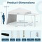 Pop-Up Canopy Tent 14’ x 9.2’ with Sidewalls Convertible to Awning
